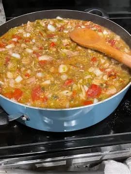 Colorado Green Chili Christmas Style — Red and Green on the Same Plate