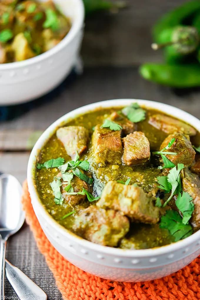 Hatch Chile Verde with Pork — New Mexico Green Chili with Roasted Hatch Peppers