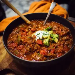 Greek-American Lamb and Tomato Chili