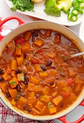 Butternut Squash & Pumpkin Spice Chili