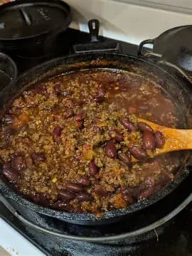 Spicy Pork Sausage and Fennel Chili