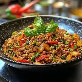 Thai Basil Ground Turkey Chili