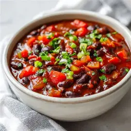 Five-Ingredient Emergency Vegetarian Chili