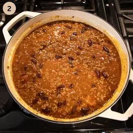 Refried Bean and Ground Beef Chili Dip