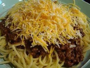 Cincinnati Three-Way with Spaghetti