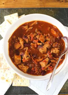 Smoked Turkey Leg Chili
