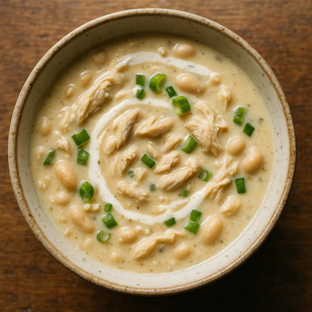Creamy White Chicken Chili — Cream Cheese Version
