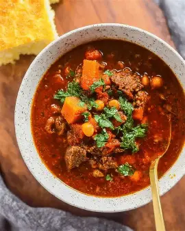 Moroccan-Spiced Lamb Chili