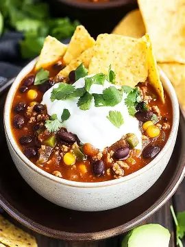 Black Bean Chipotle Turkey Chili