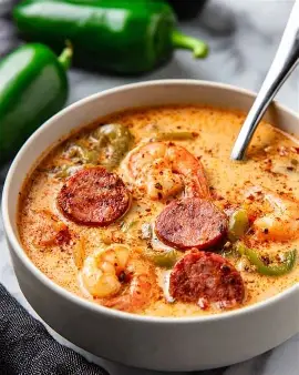 Cajun Shrimp and Andouille Chili