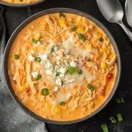 Buffalo Chicken Chili with Blue Cheese